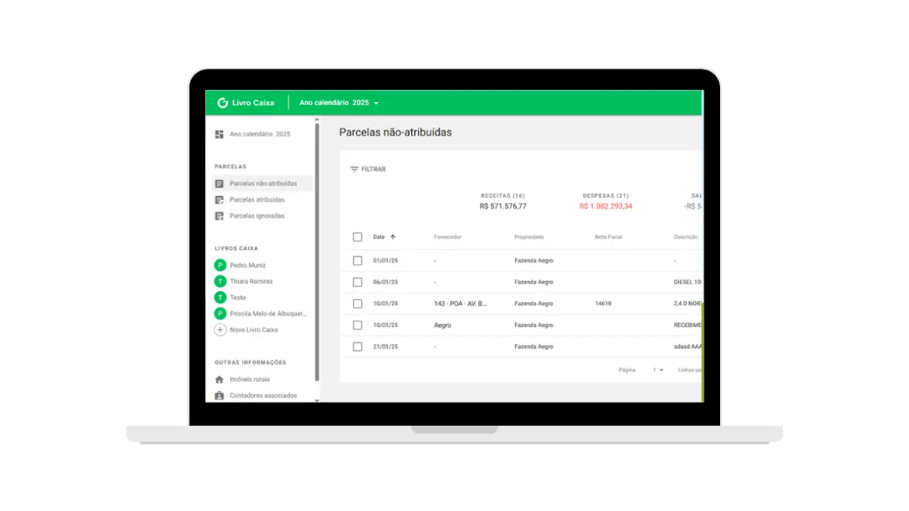 Sistema Aegro de planejamento de impostos e notas fiscais