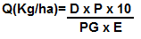 uma fórmula matemática fundamental na agronomia, utilizada para calcular a quantidade de sementes necessárias