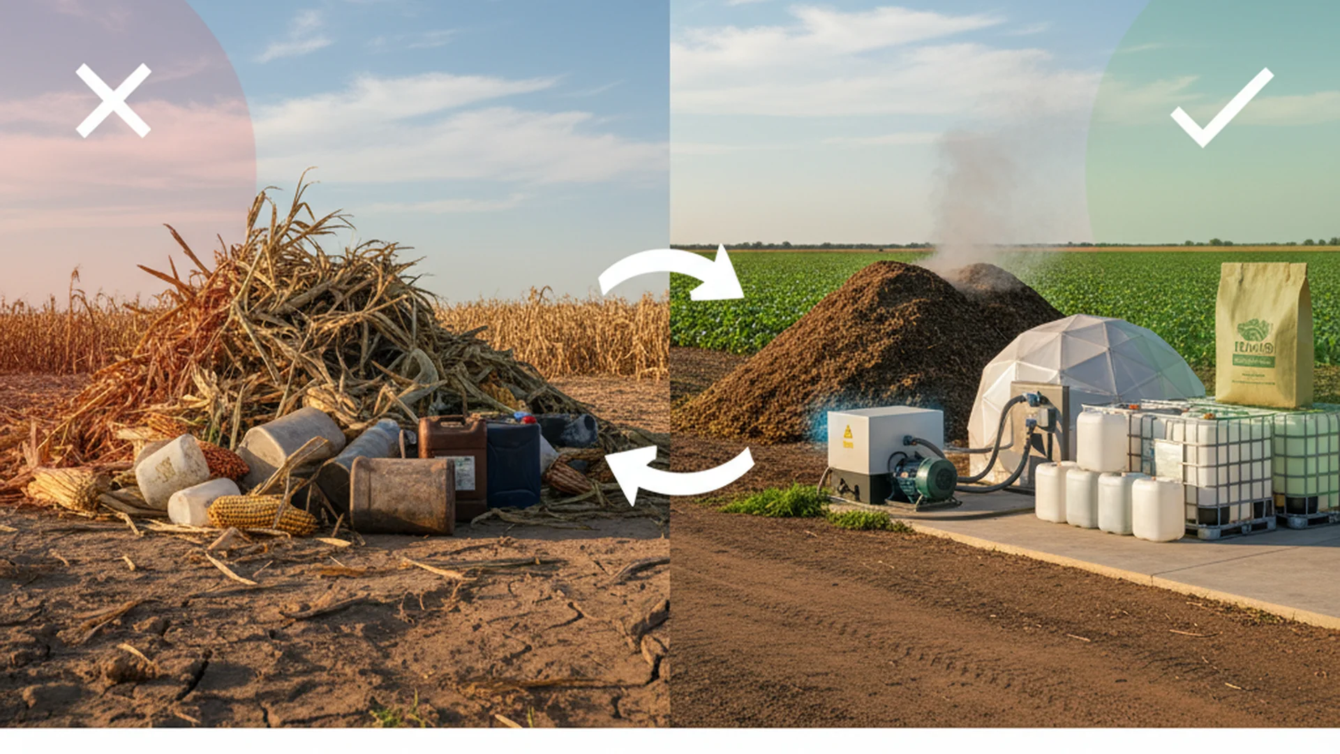 Manejo de Resíduos Agrícolas: Do Desafio ao Lucro Sustentável
