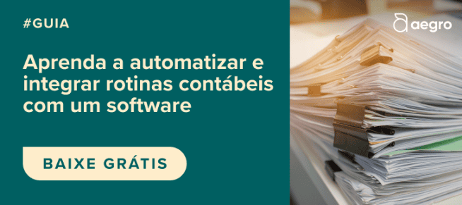 banner promocional da Aegro, dividido em duas seções. À esquerda, sobre um fundo verde-escuro, há um texto em b