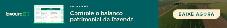 banner publicitário digital, claramente direcionado ao setor do agronegócio. Visualmente, está dividida em duas