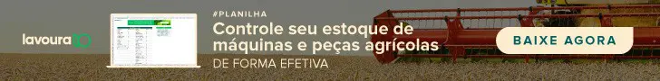 banner promocional digital projetado para o setor do agronegócio. O fundo exibe uma cena de colheita, com uma g