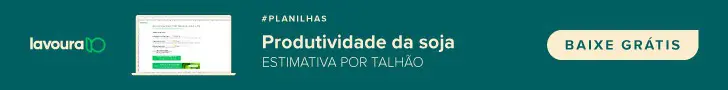 banner promocional digital com um fundo verde-azulado escuro. No lado esquerdo, apresenta o logotipo ’lavoura I