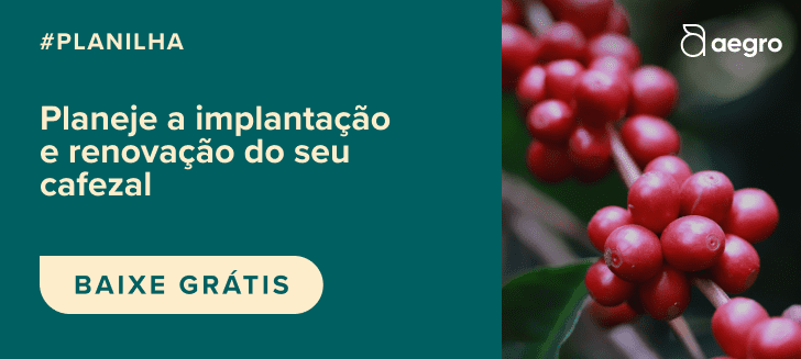 banner promocional da Aegro, dividido em duas seções. À esquerda, sobre um fundo verde-azulado escuro, há um te