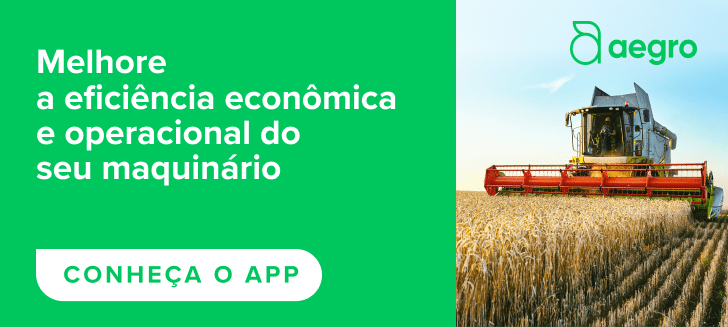 banner promocional para o software de gestão agrícola Aegro.