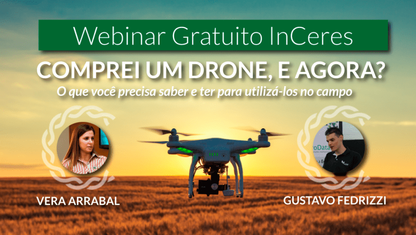 banner promocional para um evento online, especificamente um ‘Webinar Gratuito InCeres’. O tema central é o uso