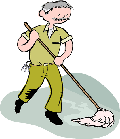 ilustração em estilo cartoon de um homem de meia-idade, com cabelo grisalho e bigode, vestido com um uniforme